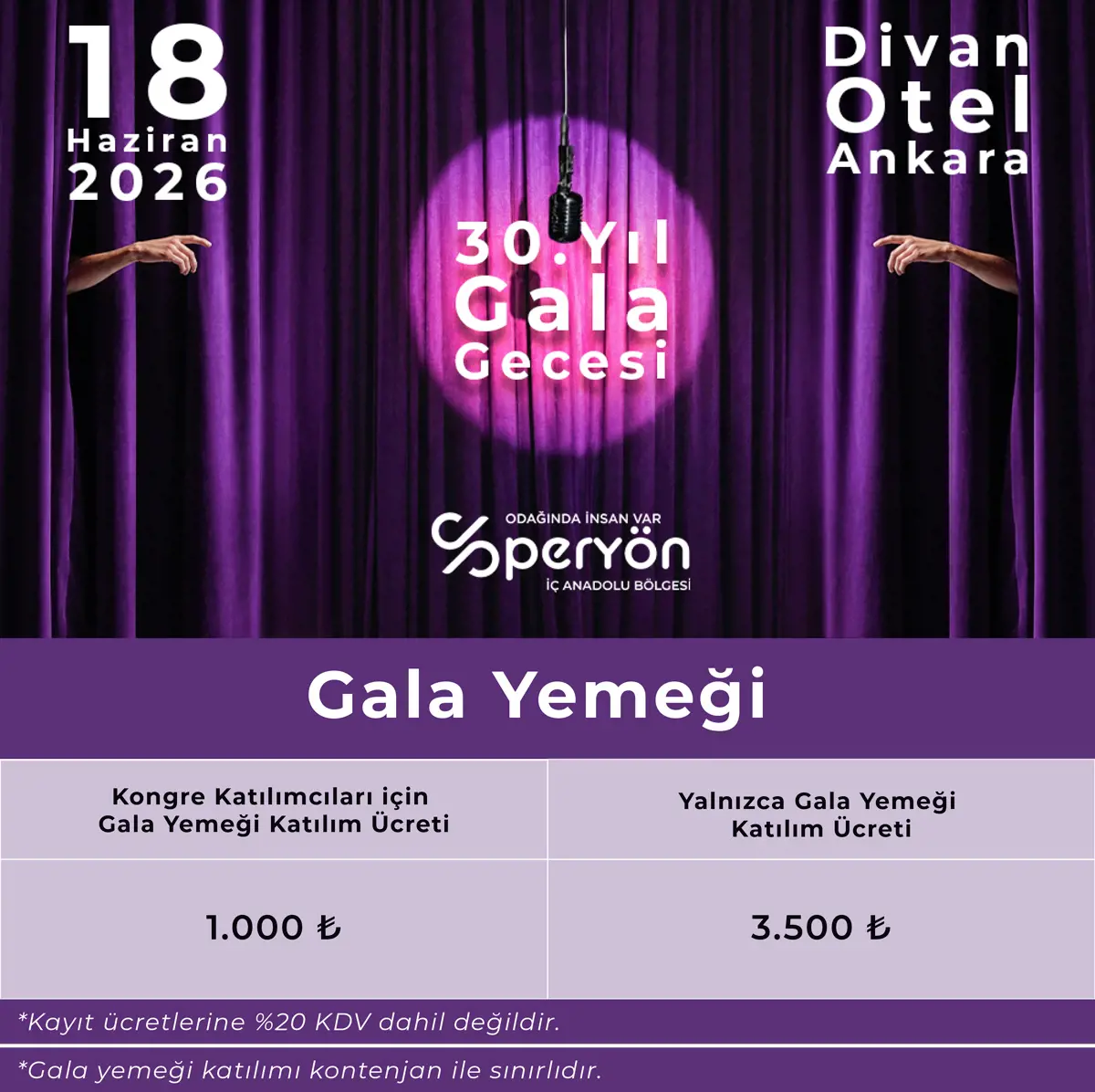 Kayıt Ücretleri Gala